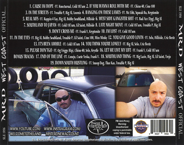 Mr. D - West Coast Official... Chicano Rap